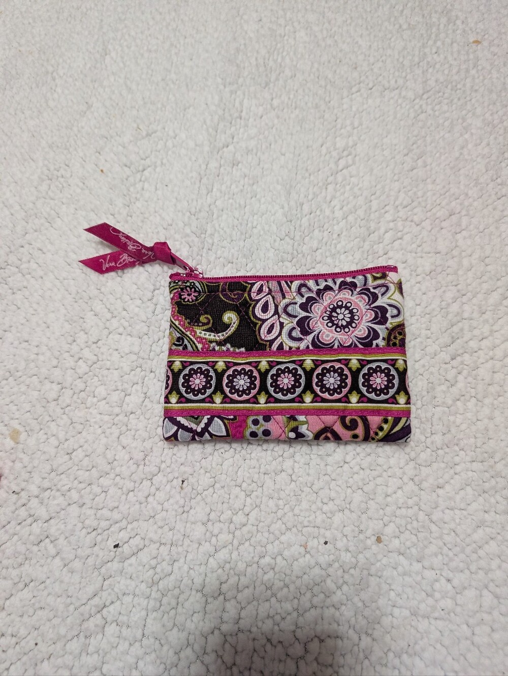 Vera Bradley VERY BERRY Zipper Coin Bag